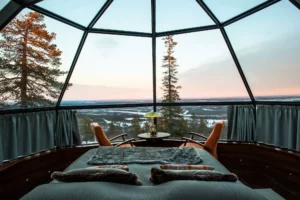 Sleeping in a Glass Igloo