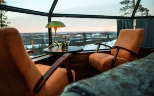 Sleeping in a Glass Igloo