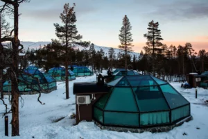 Sleeping in a Glass Igloo