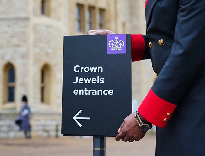 Private viewing of the crown jewels