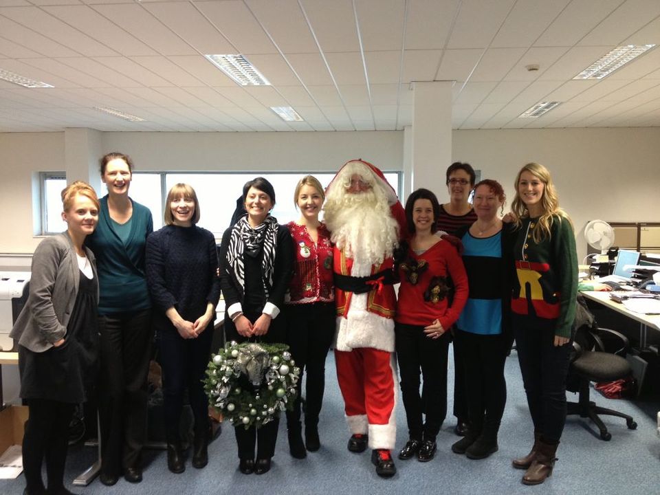 The Irish Horizons Conference and Incentive Team with Santa!