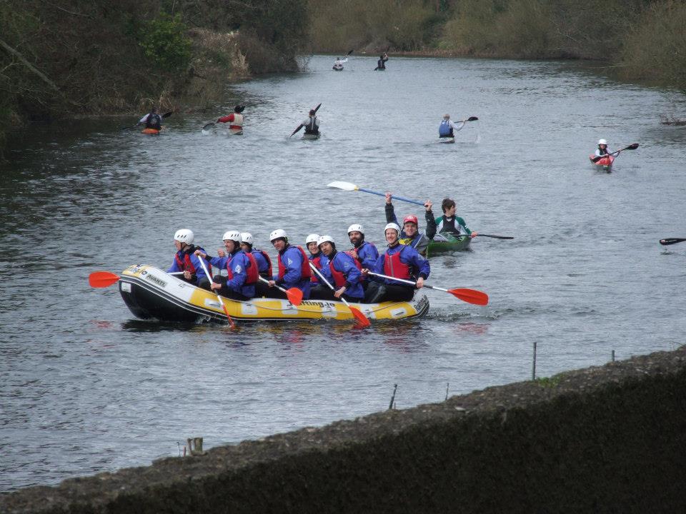 The group at the weekend also enjoyed rafting on the River Liffey with Rafting.