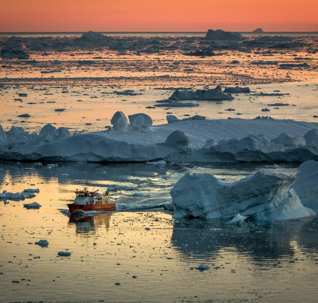 Midnight Sun in Greenland