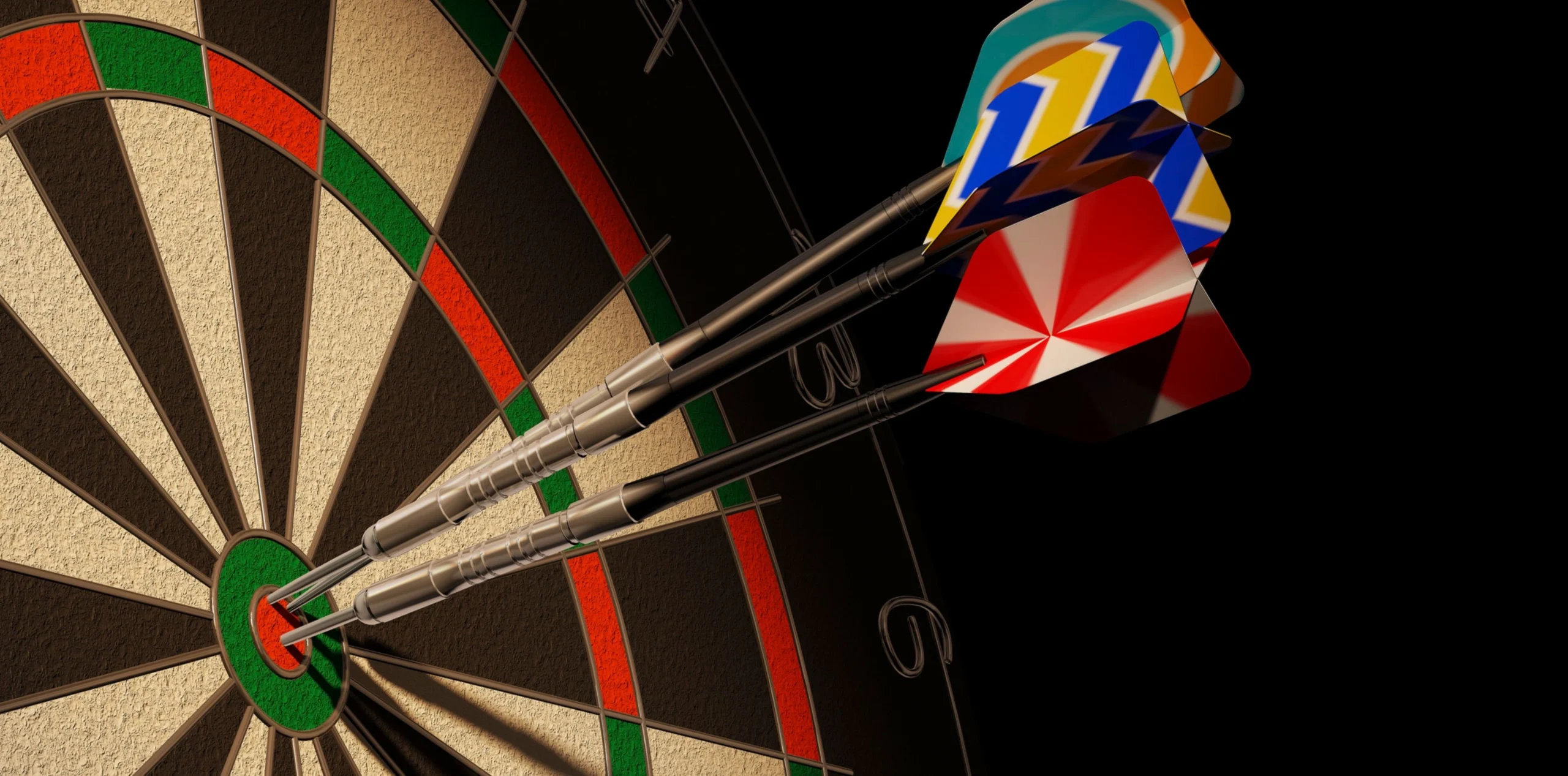 180 score on a darts board